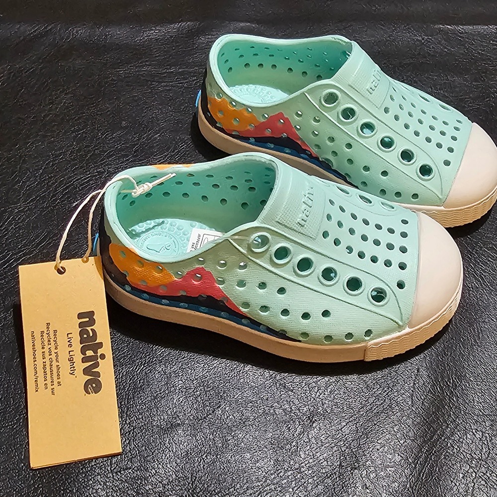 NWT‎ Native Hydrangea Coastal Blue Regatta Mountain Jefferson Block Shoes C4